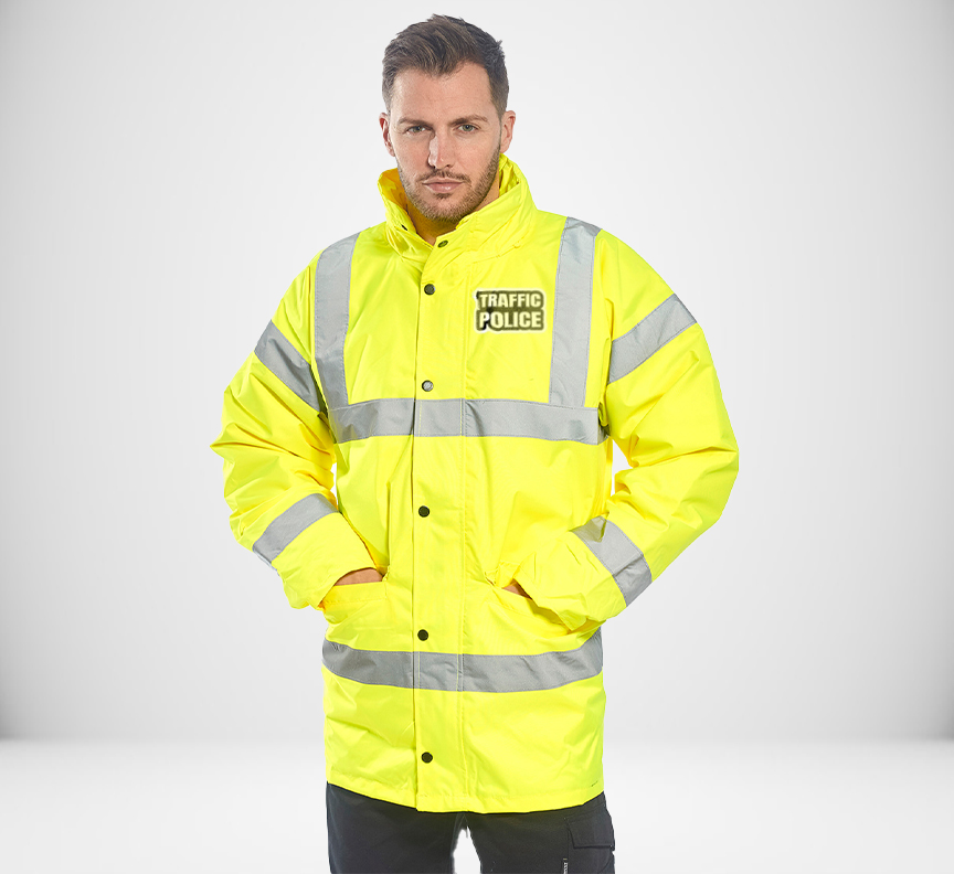 Customisable Hi Vis Traffic Jacket