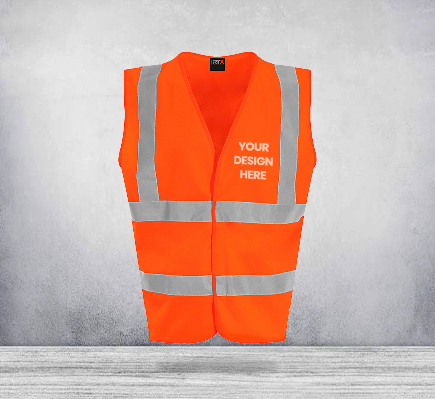 Personalised Hi Vis Waistcoat Jacket