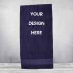Personalised Printable Border Bath Towel