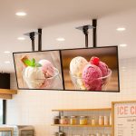 A1 Hanging Ceiling Restaurant Menu LED Sign Board