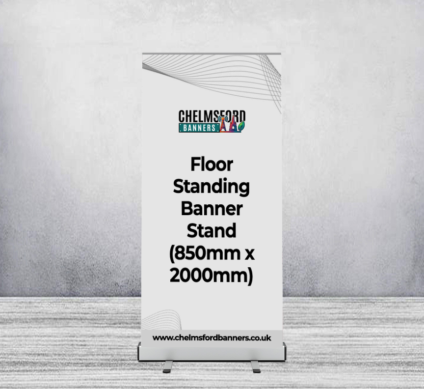 Floor Standing Banner Stand (850mm x 2000mm)