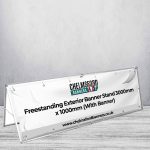 Freestanding Exterior Banner Stand 3000mm x 1000mm (With Banner)