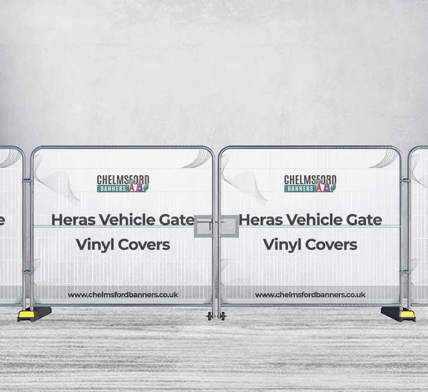 Heras Vehicle Gate Vinyl Covers