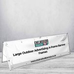 Large Outdoor Advertising A-Frame Banner Frames 1500mm x 700mm (With Banner)