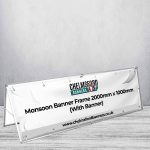 Monsoon Banner Frame 2000mm x 1000mm (With Banner)