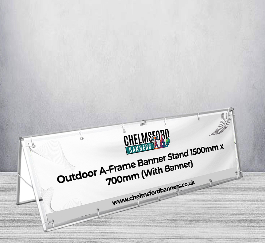 Outdoor A-Frame Banner Stand 1500mm x 700mm (With Banner)