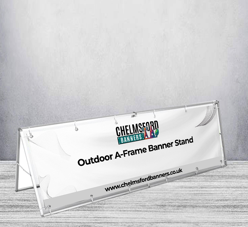 Outdoor A-Frame Banner Stand