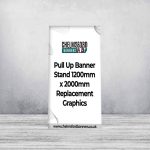 Pull Up Banner Stand 1200mm x 2000mm Replacement Graphics