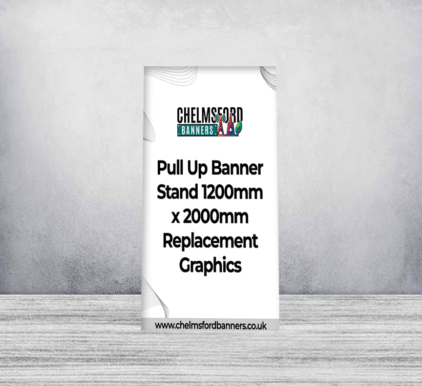 Pull Up Banner Stand 1200mm x 2000mm Replacement Graphics