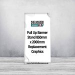 Pull Up Banner Stand 850mm x 2000mm Replacement Graphics