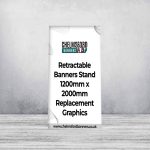Retractable Banners Stand 1200mm x 2000mm Replacement Graphics
