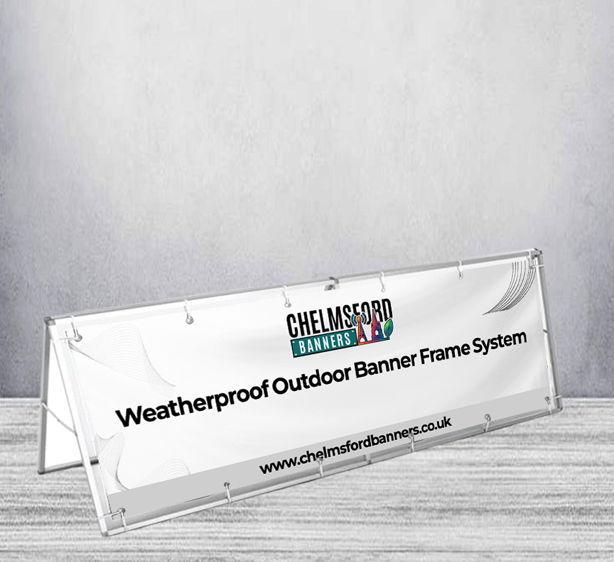 Weatherproof Outdoor Banner Frame System