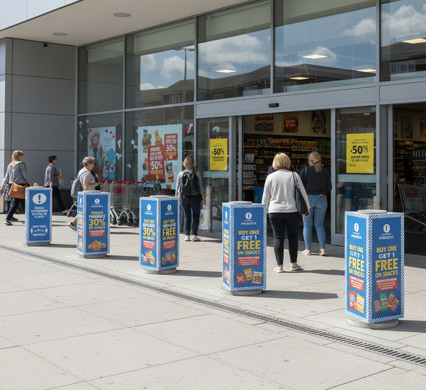 Printed Bollard Covers