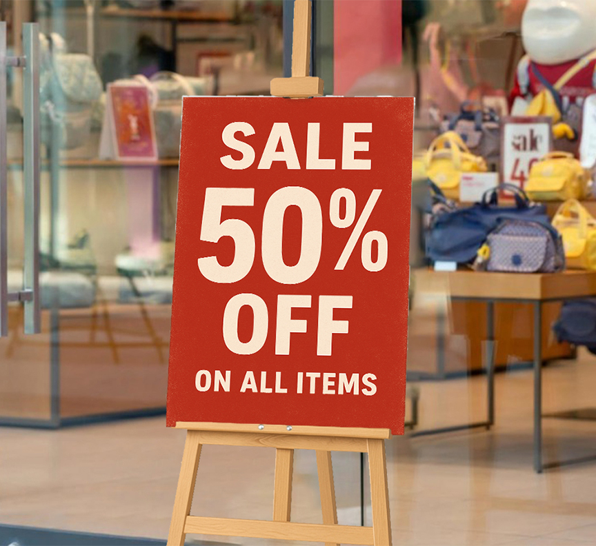 Easels with A1 Printed Board