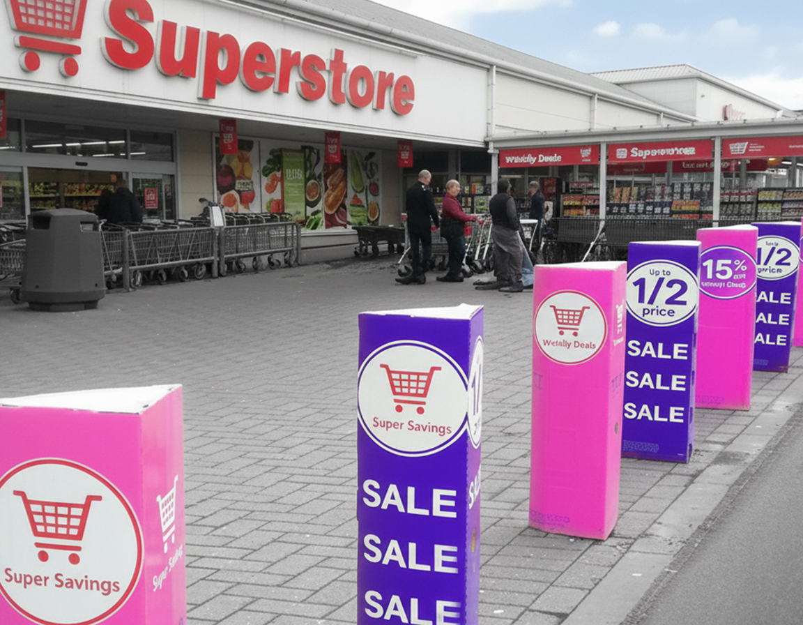 Supermarket Bollard Covers