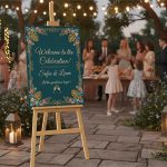 Welcome Sign Stand With Printed Board